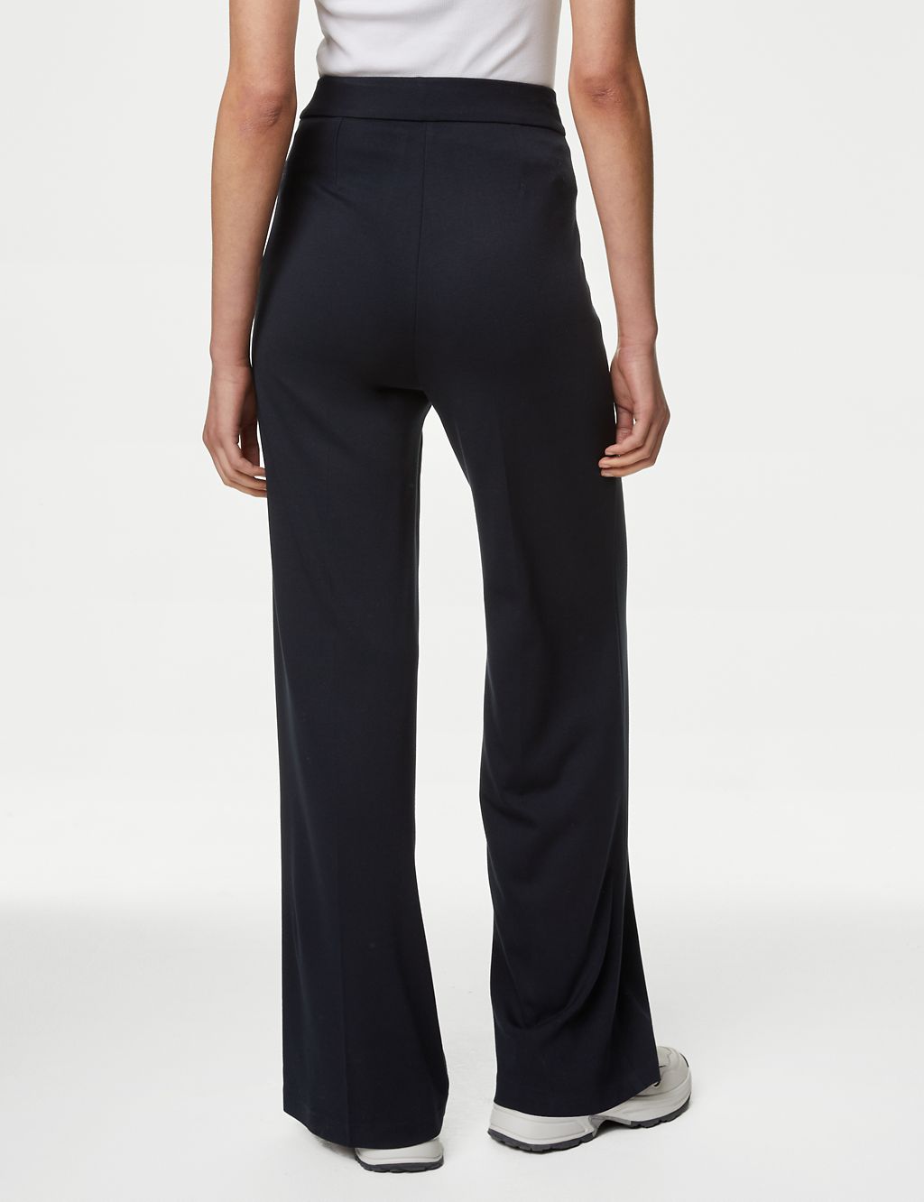 Jersey Wide Leg Trousers with Stretch 5 of 5