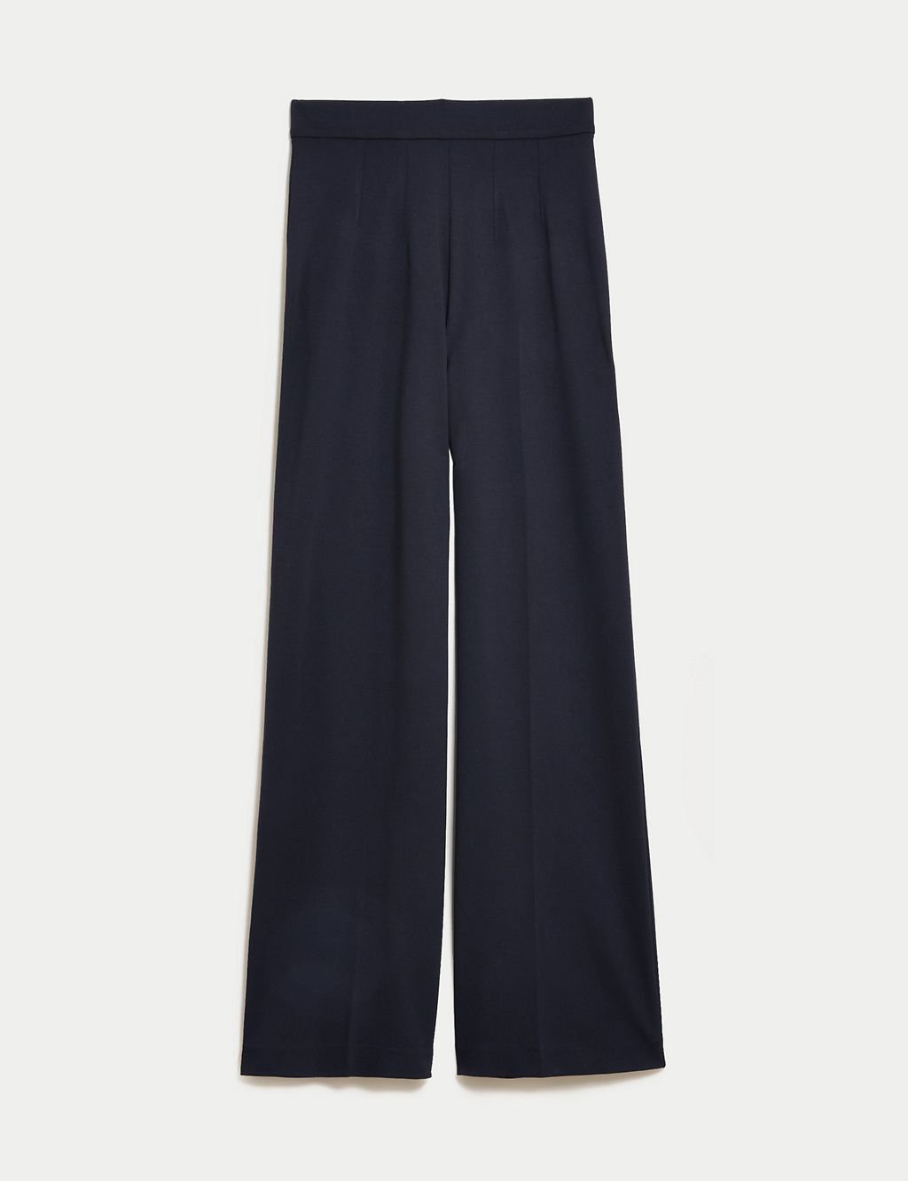 Jersey Wide Leg Trousers with Stretch 1 of 5