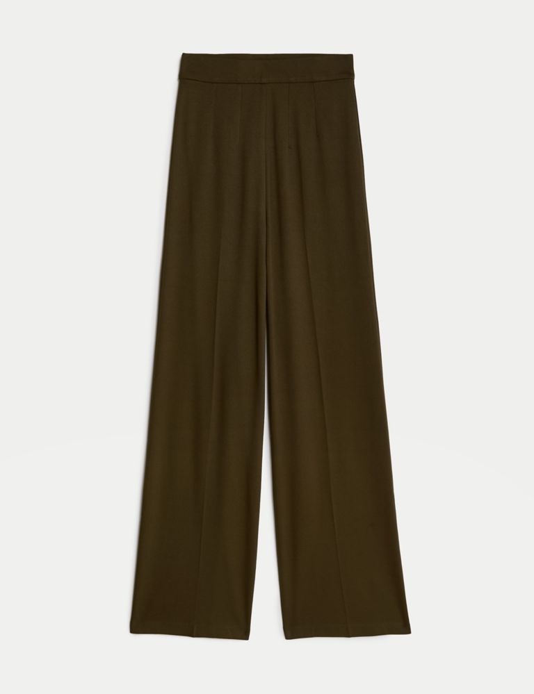 Jersey Wide Leg Trousers with Stretch 3 of 6