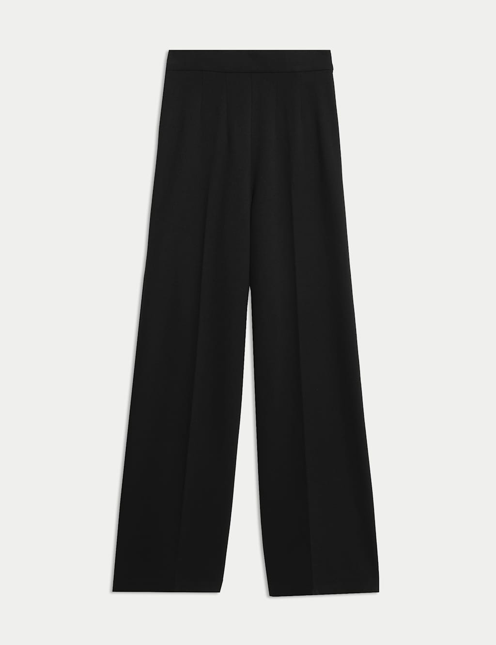Navy jersey wide leg trousers online