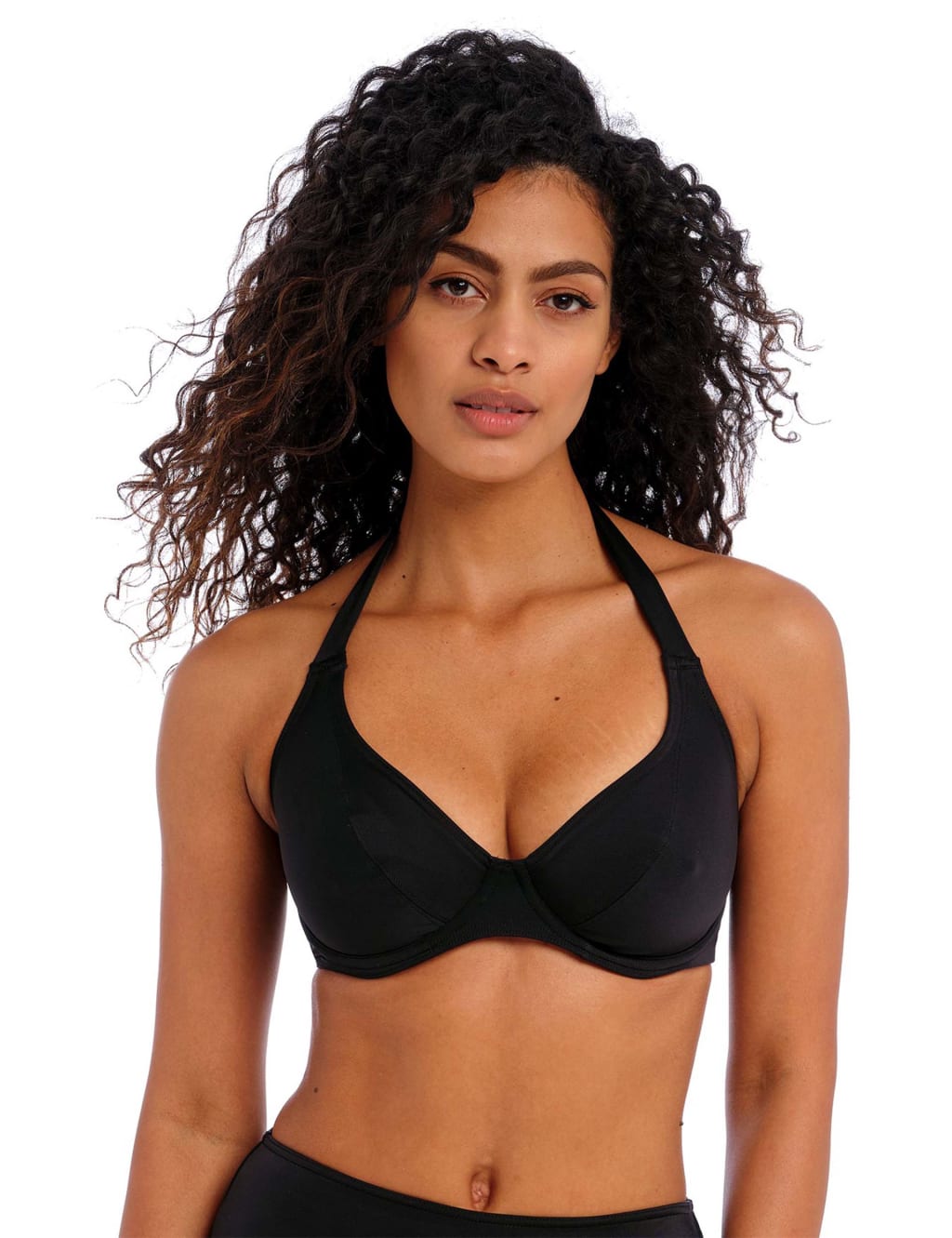 Buy Bikini  Estonished Black See Through Halter Tie Up Neck