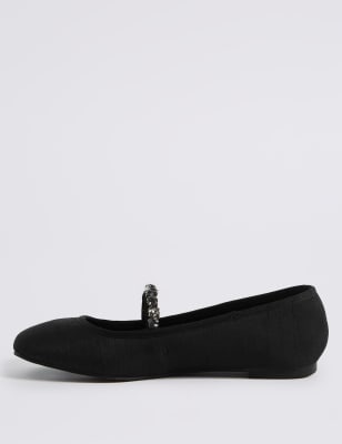 Jewelled ballet outlet pumps