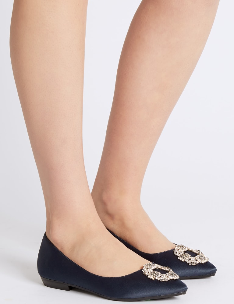 Jewel Trim Ballerina Pumps M S Collection M S