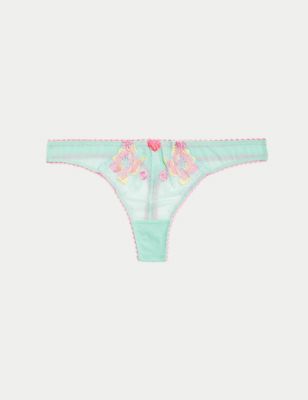 Josefine Embroidered Thong Image 2 of 6