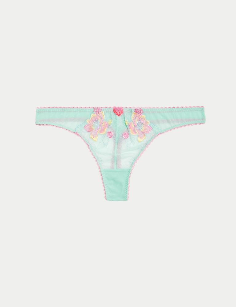 Josefine Embroidered Thong 2 of 6