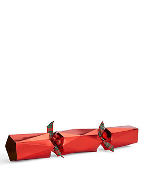 Joyeux Noel Red & Gold Multi-Faceted Christmas Crackers Image 2 of 4