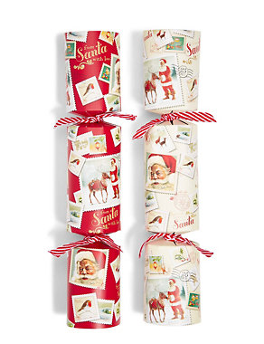 Joyeux Noel Santa Illustration Christmas Crackers Image 2 of 3