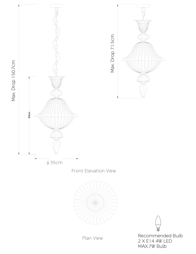 Juliette Large Pendant Light 8 of 9