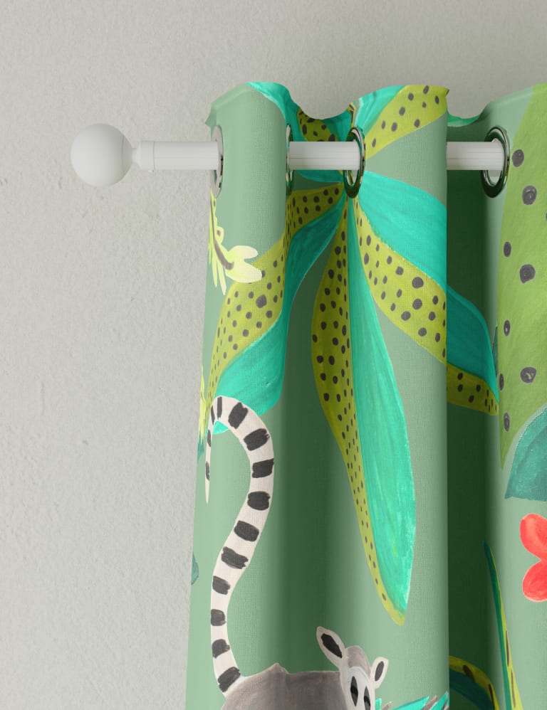 Jungle Eyelet Blackout Kids' Curtains M&S Collection M&S