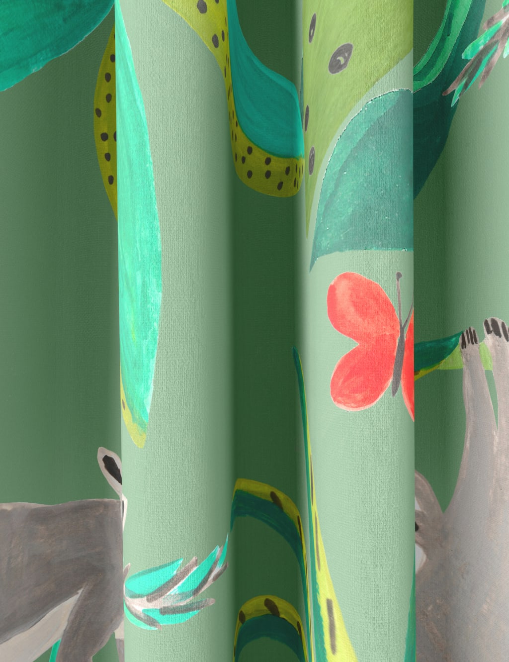 Jungle Eyelet Blackout Kids' Curtains M&S Collection M&S