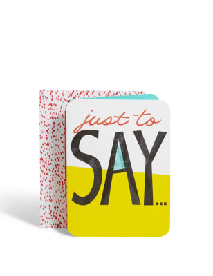 Just To Say Greetings Card M&S