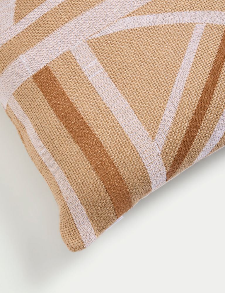 Jute Embroidered Outdoor Cushion 4 of 5