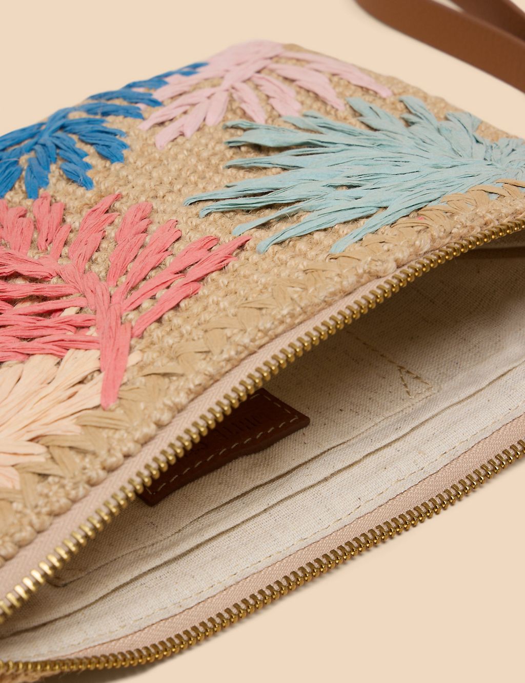 Jute Embroidered Pouch 2 of 4