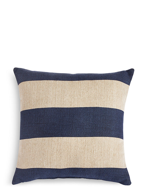 Jute Striped Outdoor Cushion Image 1 of 1