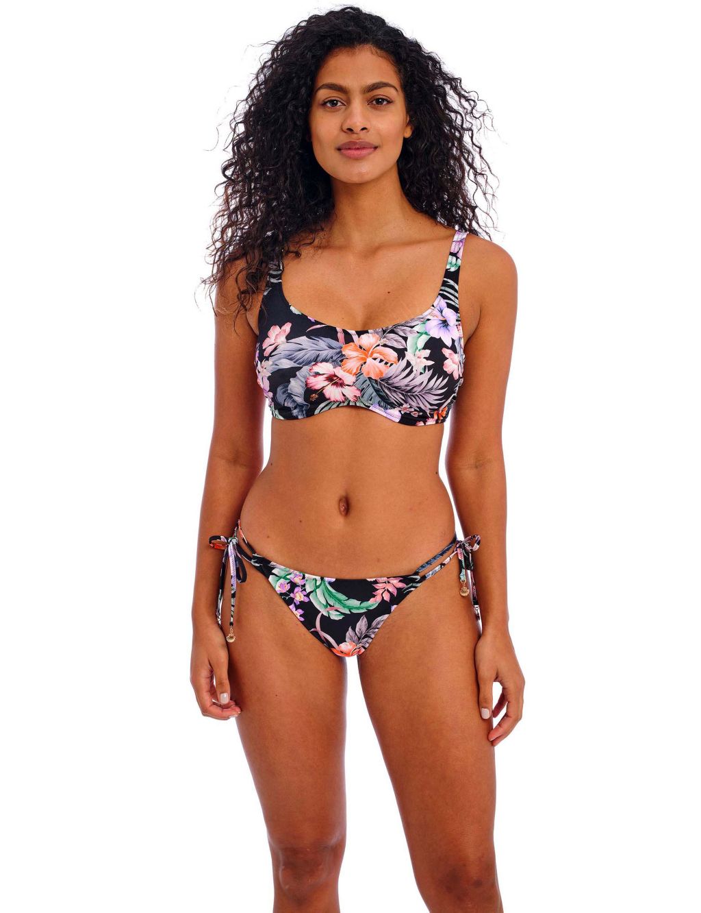 Kamala Bay Floral Wired Plunge Bikini Top 2 of 5