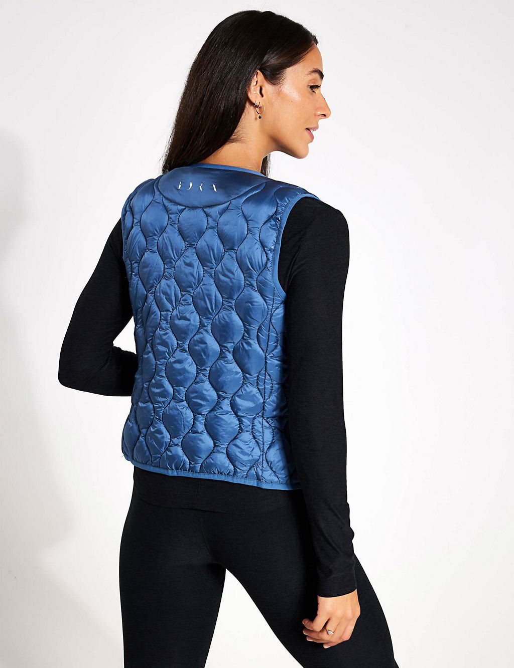 Kenal Quilted Collarless Gilet 2 of 5