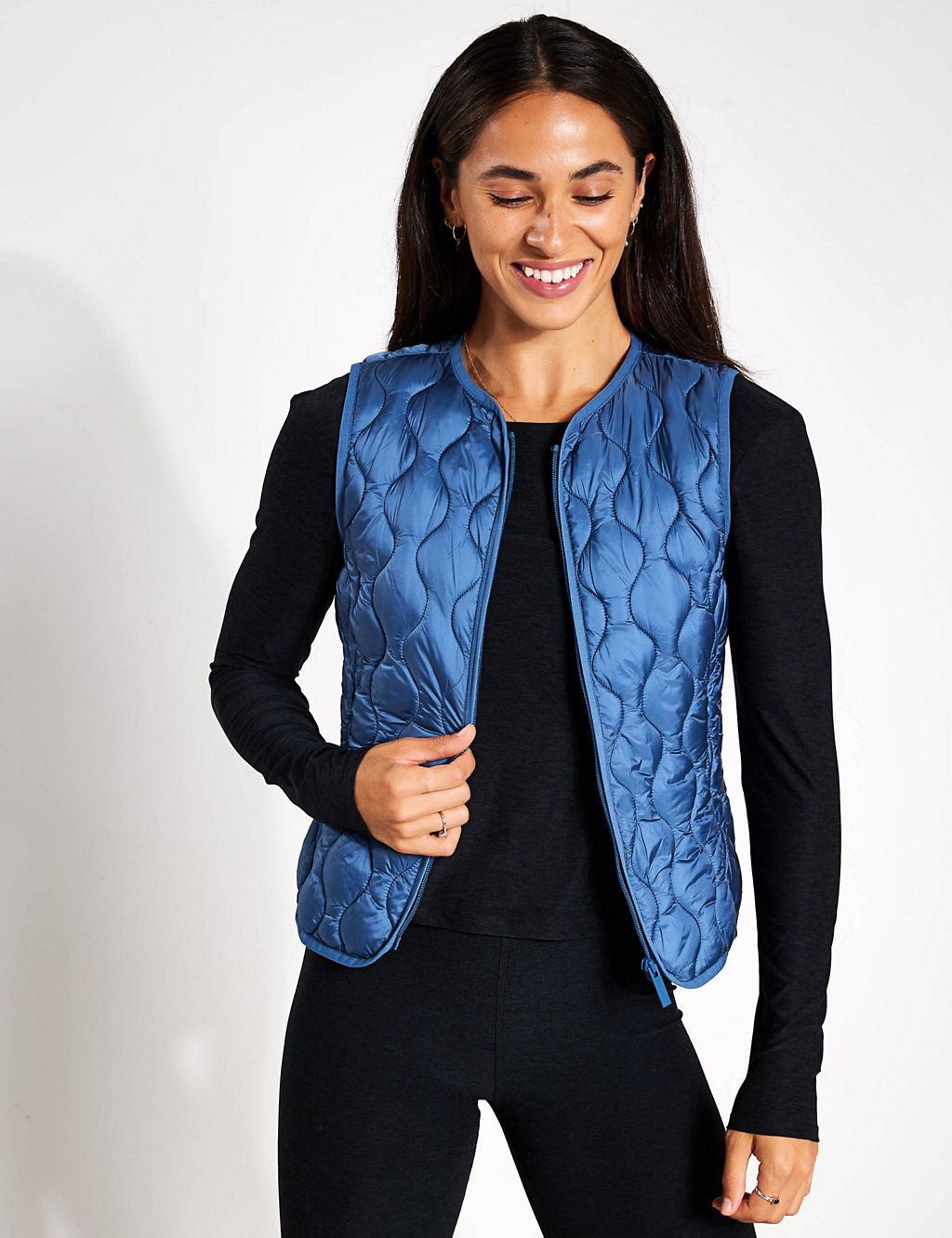 Kenal Quilted Collarless Gilet 4 of 5