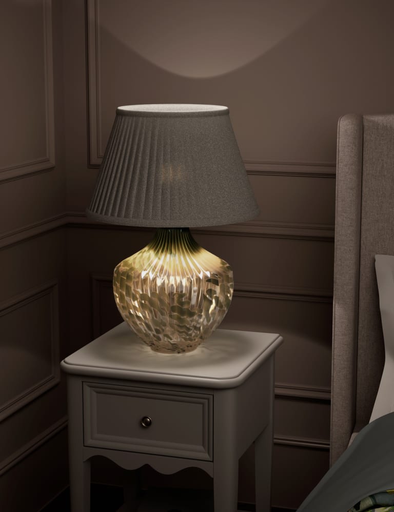 Khloe Patterned Glass Table Lamp 3 of 7