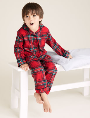 Kid s Family Checked Pyjama Set 1 16 Yrs M S