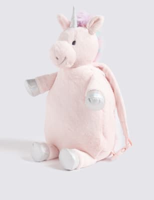 unicorn plush backpack