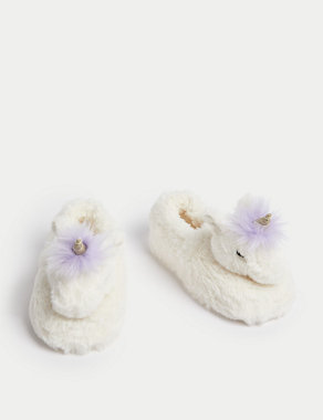 Kid's Unicorn Slippers (4 Small - 6 Large) Image 2 of 4