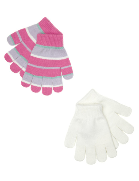 Kids' 2 Pack Assorted Gloves Image 1 of 1