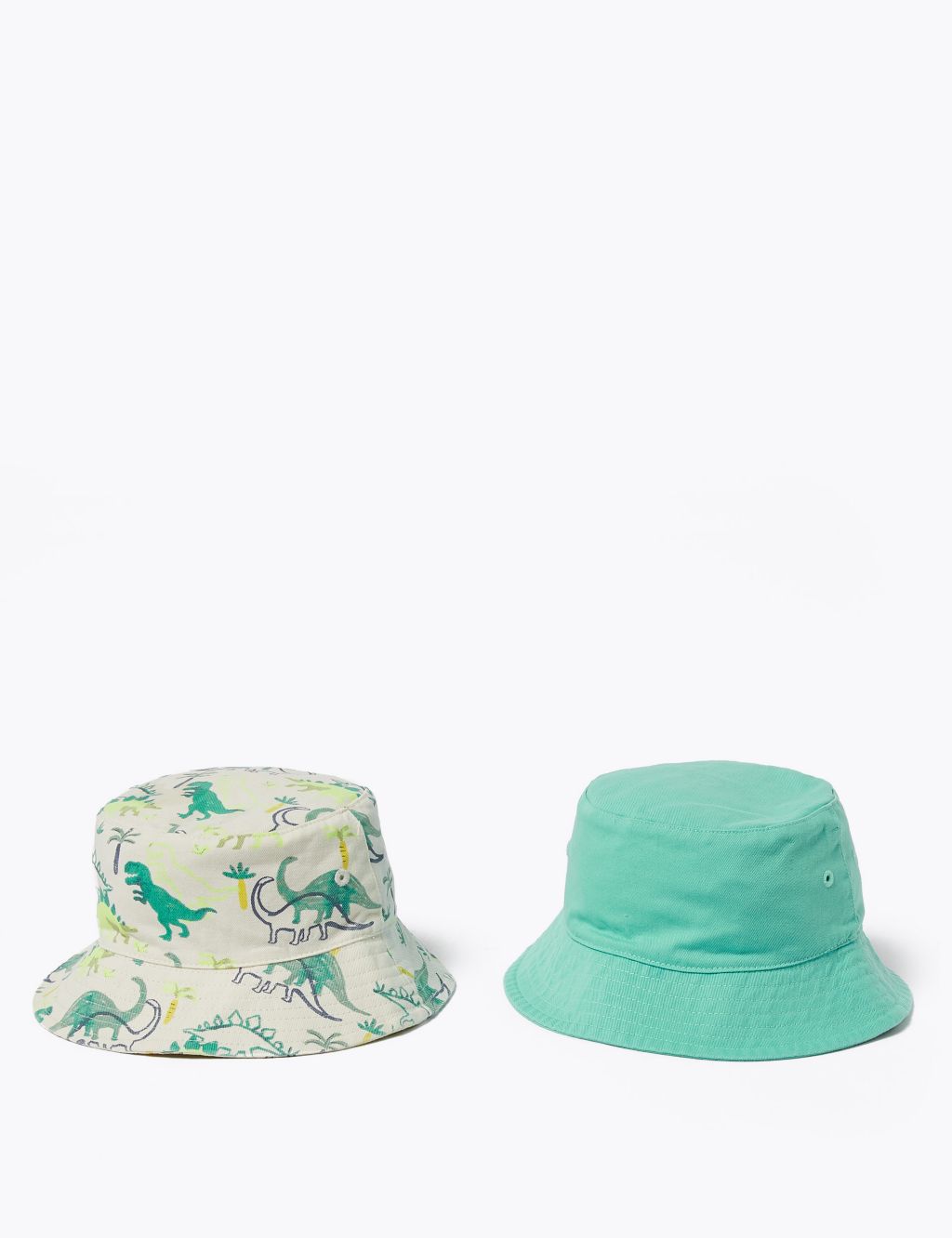 Kids' 2 Pack Pure Cotton Dinosaur Sun Hats (1-6 Yrs) 3 of 5