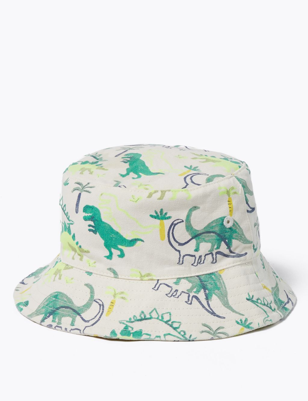 Kids' 2 Pack Pure Cotton Dinosaur Sun Hats (1-6 Yrs) 1 of 5