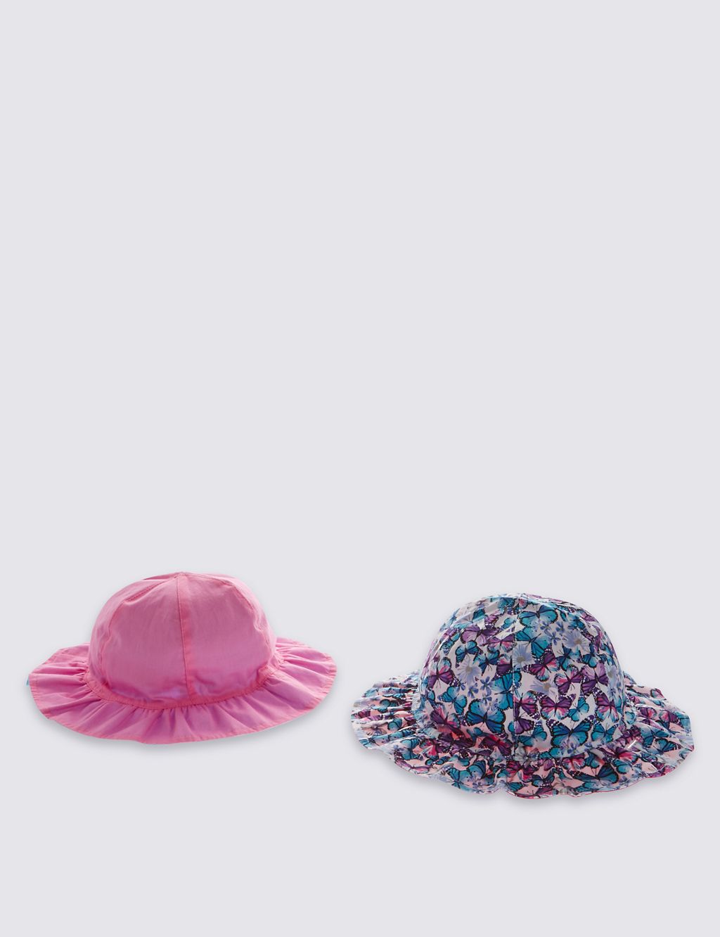 Kids' 2 Pack Pure Cotton Reversible Hats 3 of 7