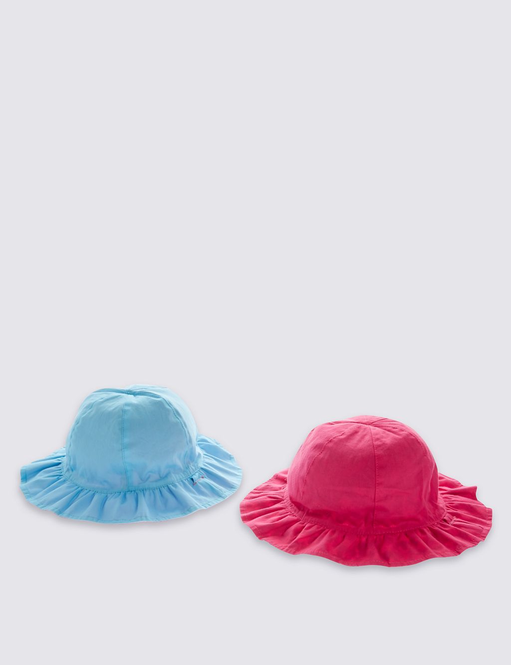 Kids' 2 Pack Pure Cotton Reversible Hats 2 of 7