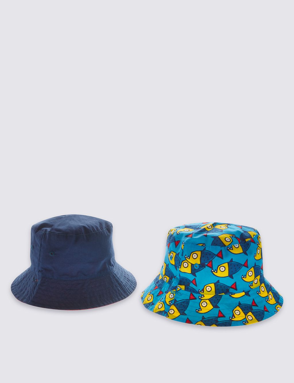 Kids' 2 Pack Pure Cotton Safe in the Sun Hats 3 of 5