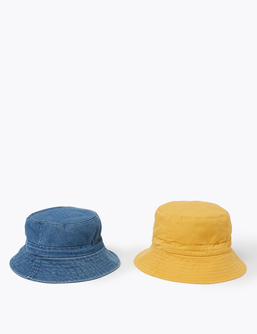 Kids' 2 Pack Pure Cotton Sun Hats (6-14 Yrs) 3 of 4