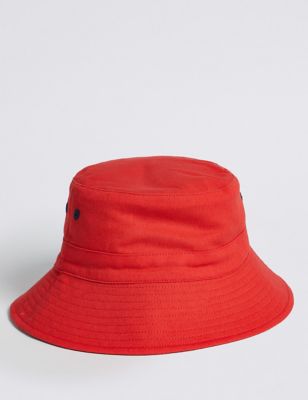 Kids’ 2 Pack Pure Cotton Swim Bucket Hats (3-14 Years) Image 2 of 5