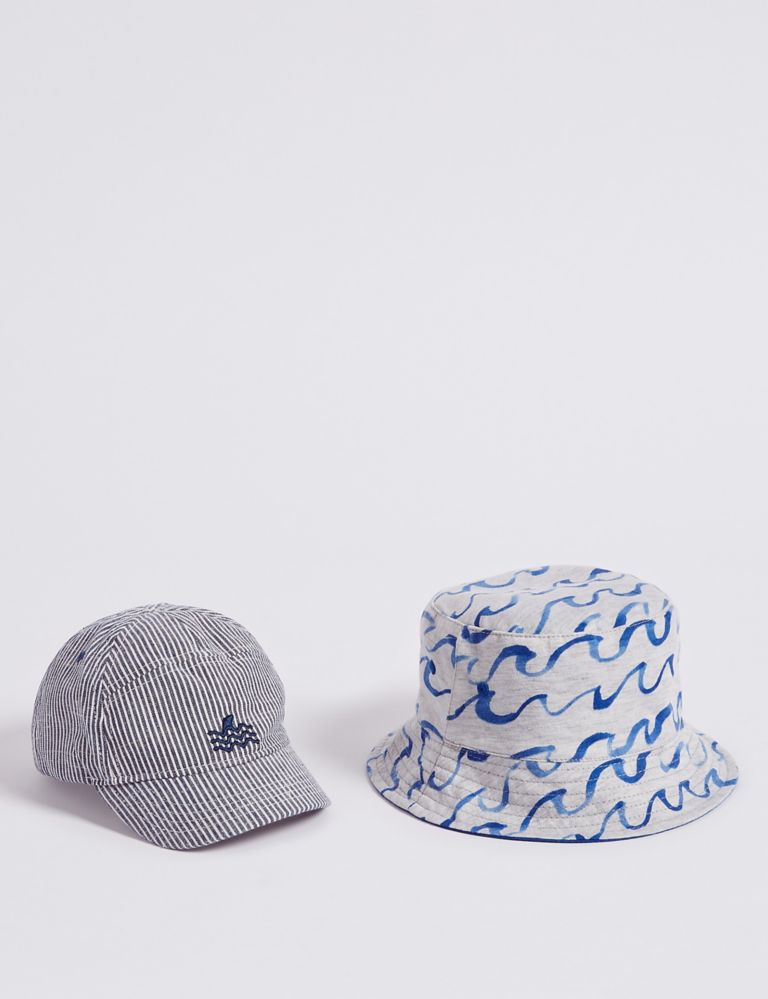 Kids’ 2 Pack Summer Hats (3 Months - 6 Years) 2 of 4