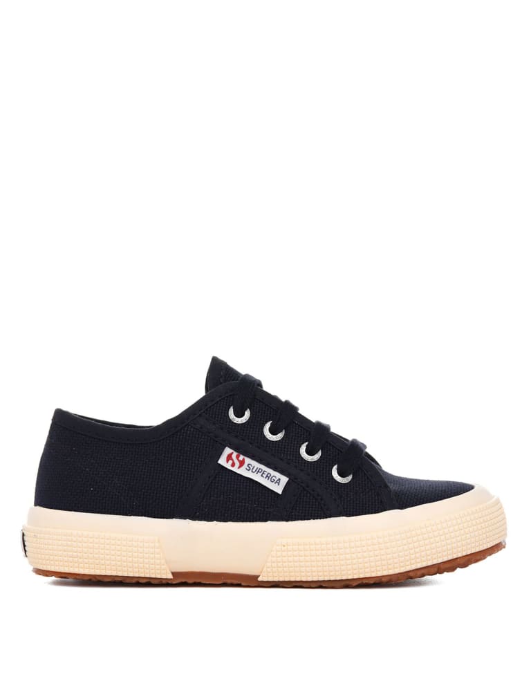 Superga lace trainers top