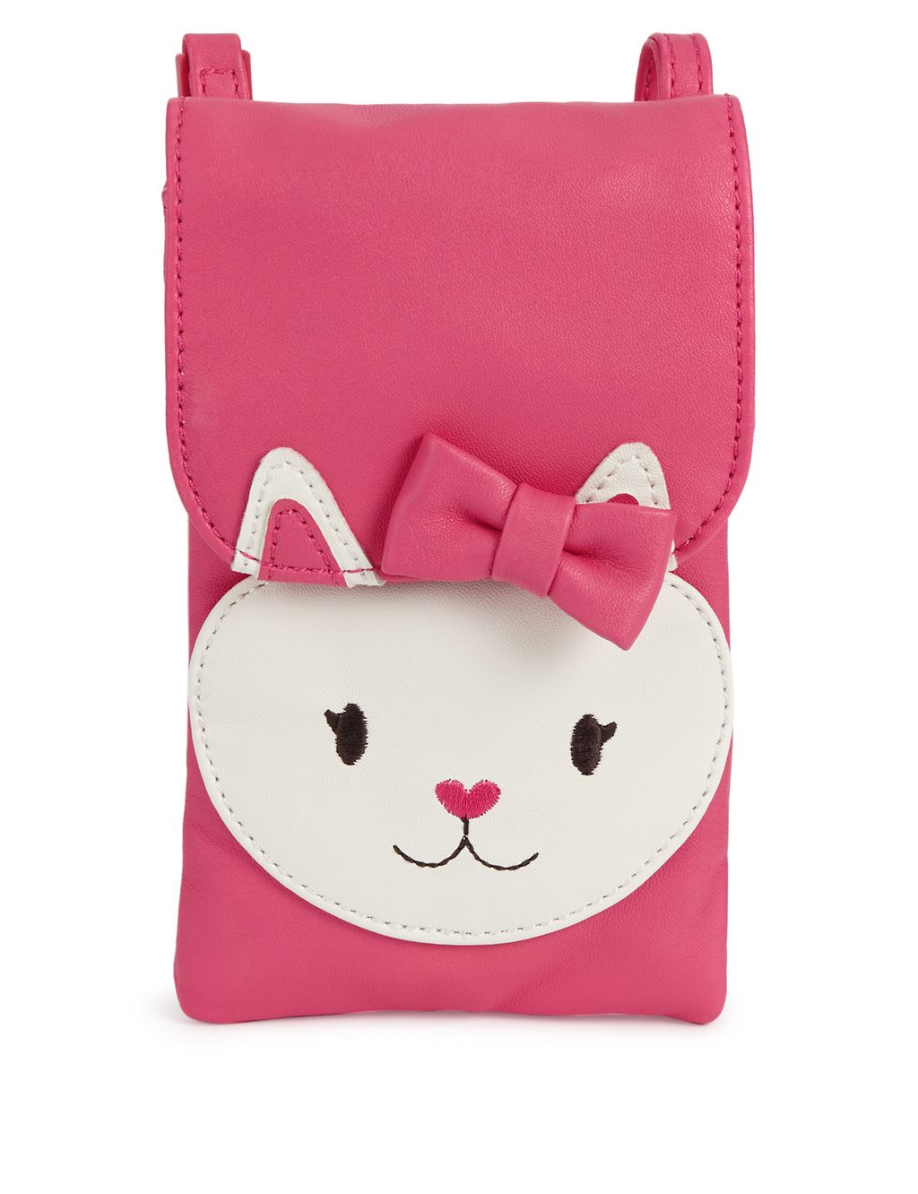 Kids' Appliqué Cat & Bow Riptape Cross-Body Bag 3 of 3