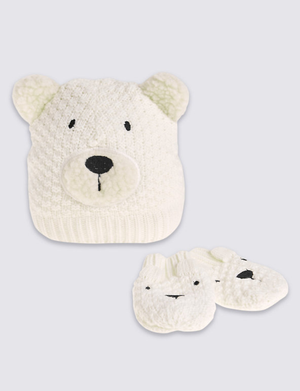 Kids' Bear Novelty Hats & Gloves Sets Image 1 of 1