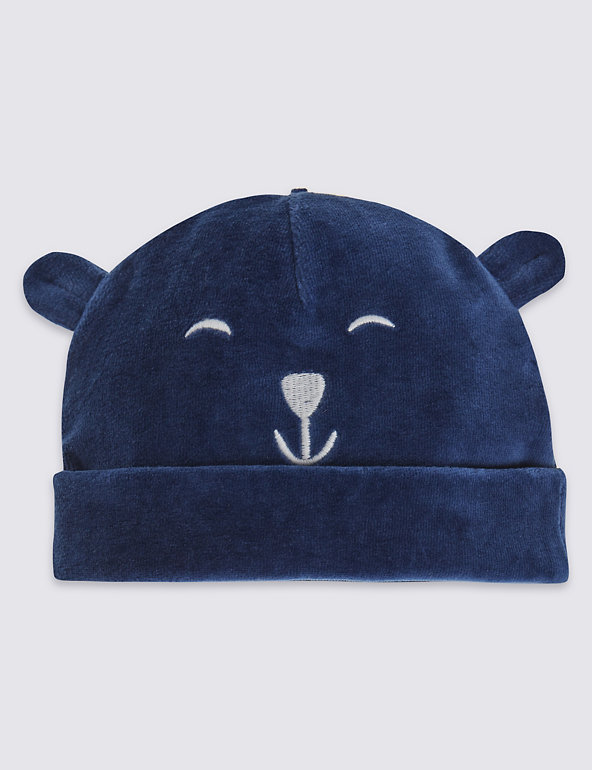 Kids' Bear Velour Hat Image 1 of 1