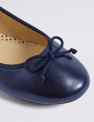 Blue shop ballerina pumps