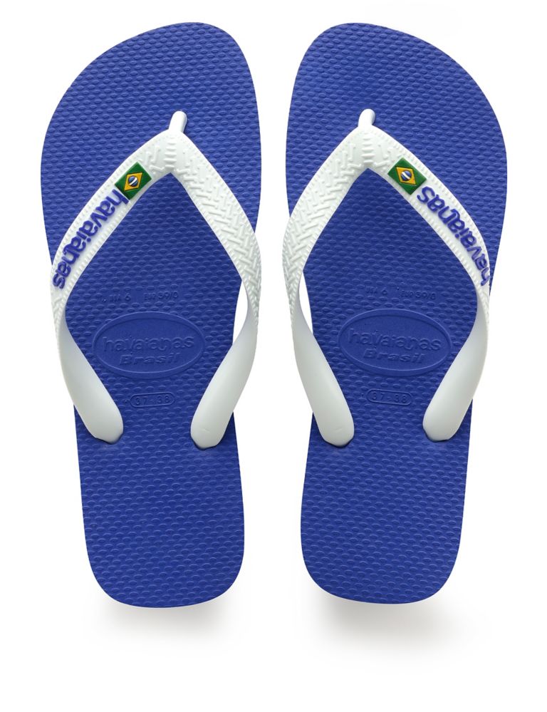 Kids' Brazil Logo Flip-Flops (Size 7-13) 2 of 4
