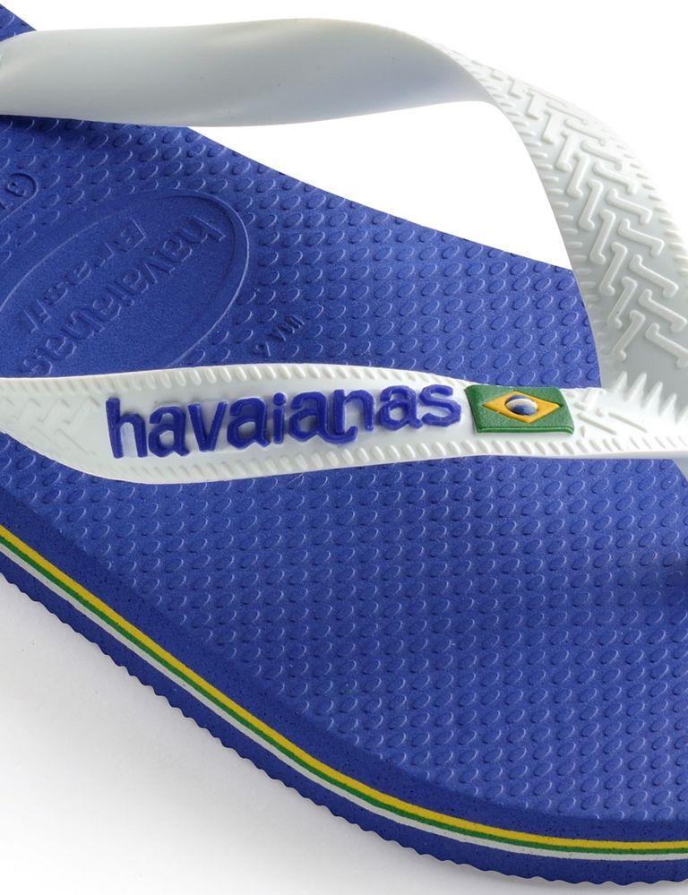 Kids' Brazil Logo Flip-Flops (Size 7-13) 3 of 4