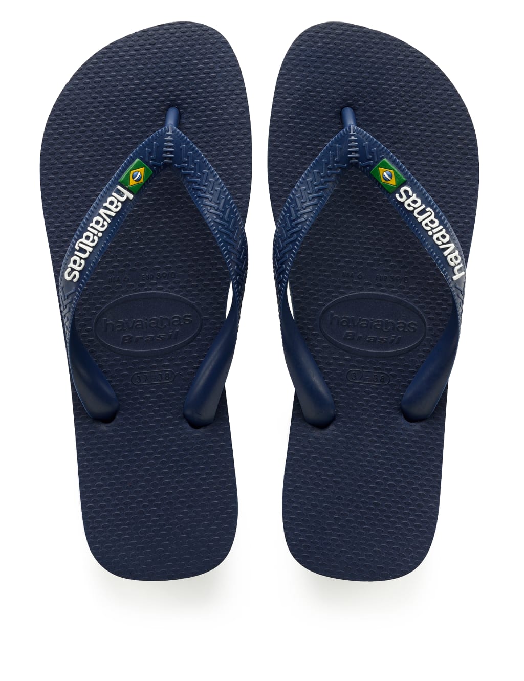 Kids' Brazil Logo Flip-Flops (Size 7-13) 1 of 4