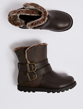 Kids’ Buckle Ankle Boots (5 Small - 12 Small) Image 2 of 6