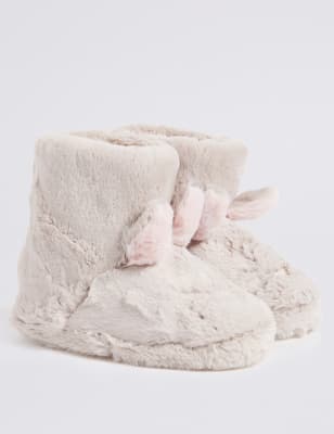 M&s ladies slipper sales boots