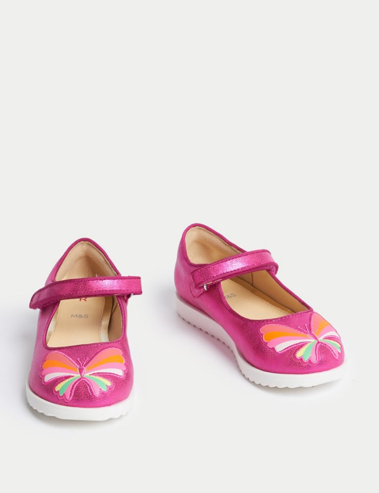 Kids' Butterfly Mary Jane Shoes (4 Small - 2 Large) 2 of 4