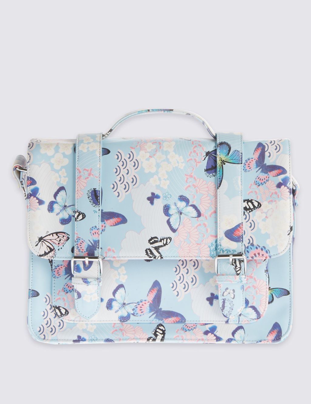 Kids’ Butterfly Print Satchel Bag 3 of 4