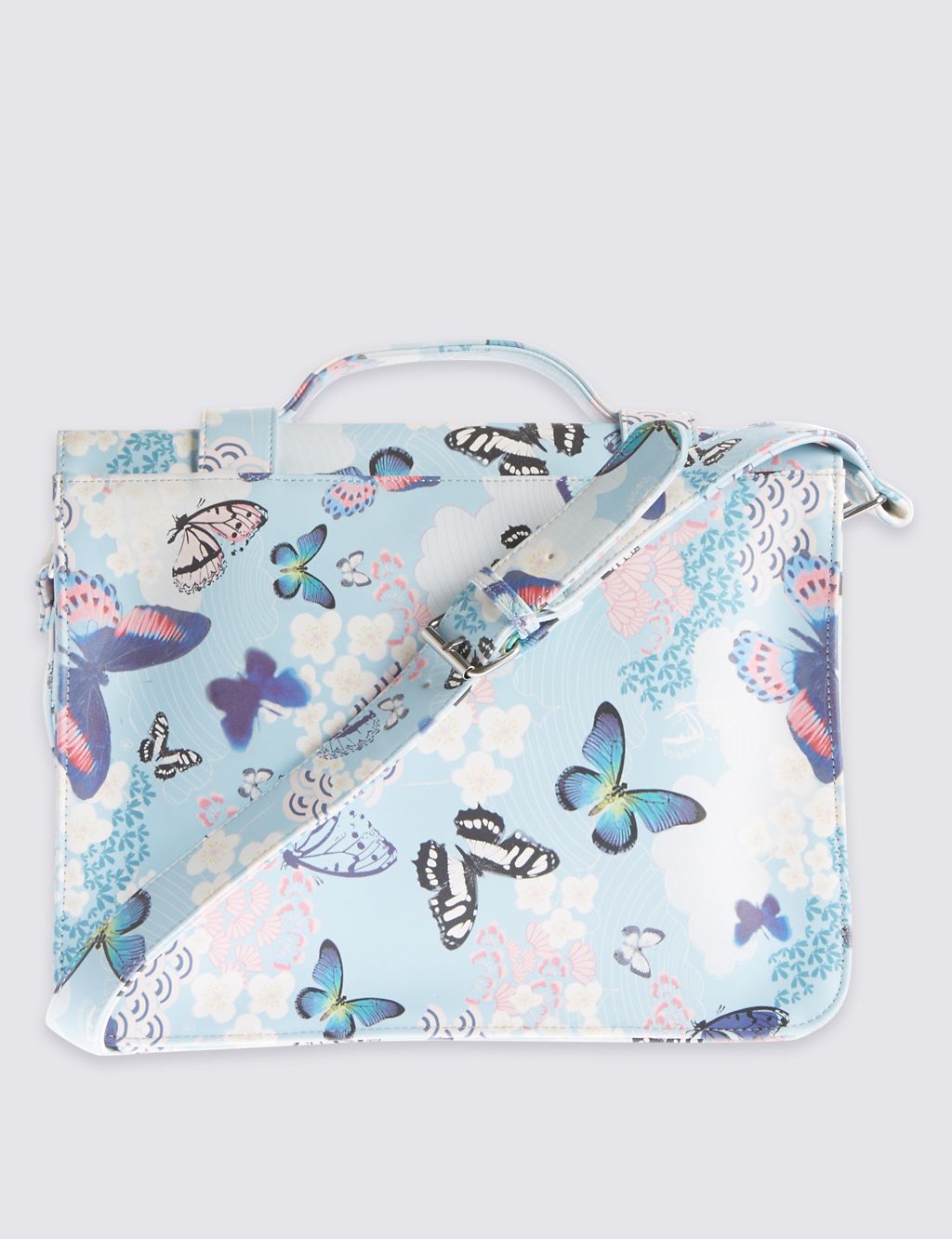 Kids’ Butterfly Print Satchel Bag 2 of 4