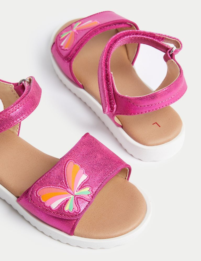 Kids' Butterfly Sandals (4 Small - 2 Large) 3 of 4