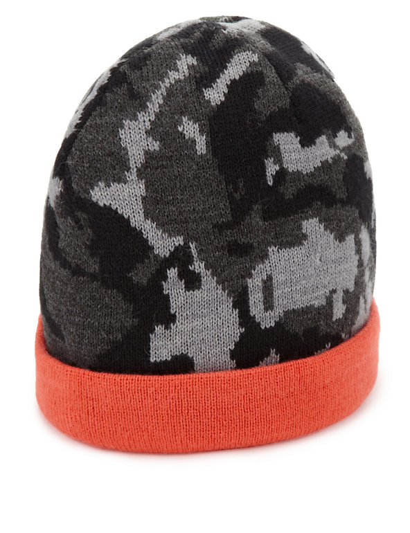 Kids' Camouflage Beanie Hat Image 1 of 1