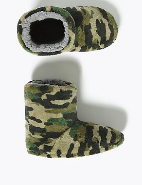 Kids' Camouflage Slipper Boots (5 Small - 7 Large) Image 2 of 5